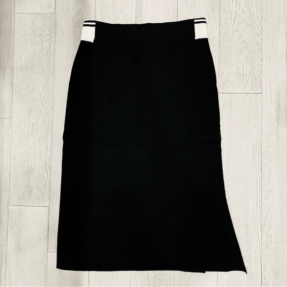 Diadora Dresses & Skirts - Diadora Black Pencil Skirt with White Accents
